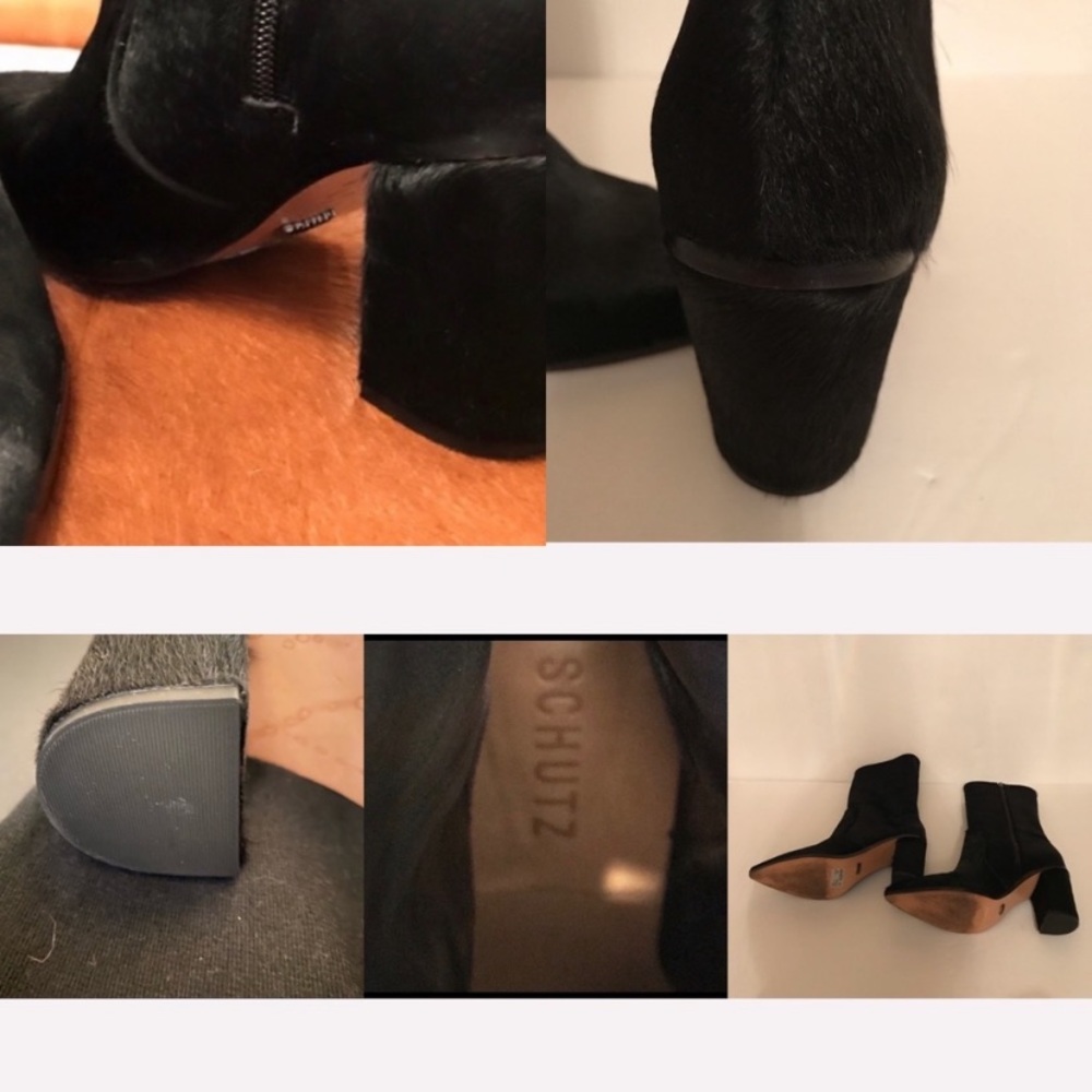 Schutz Pony Hair Boots (7.5) 3’in heel. - Picture 8 of 14
